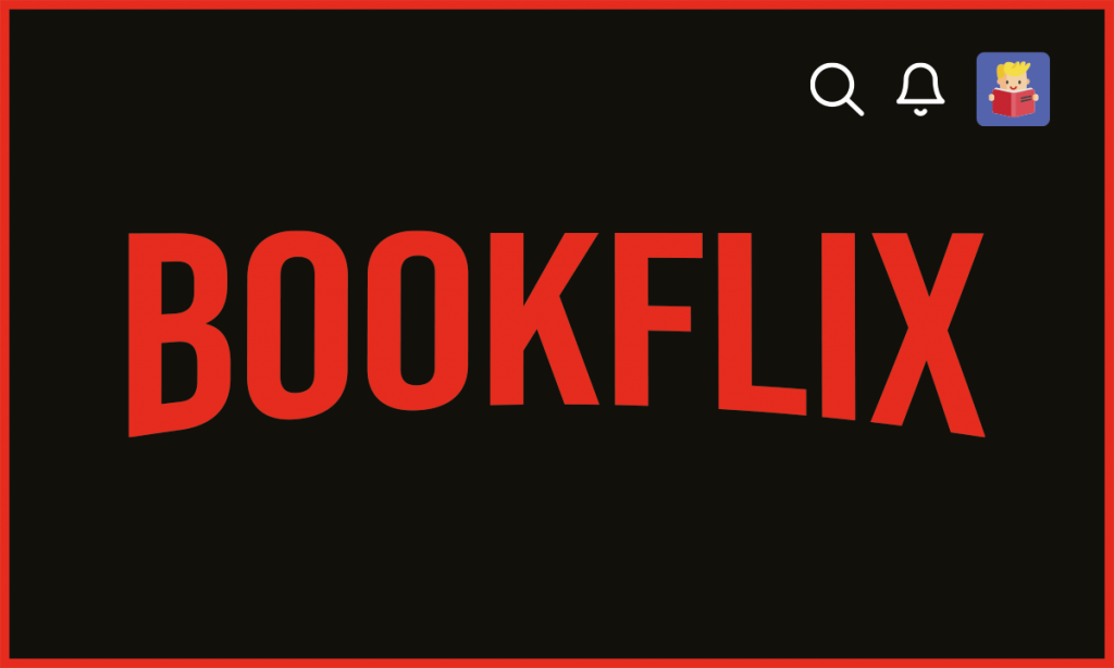 Logo akcji bookflix.