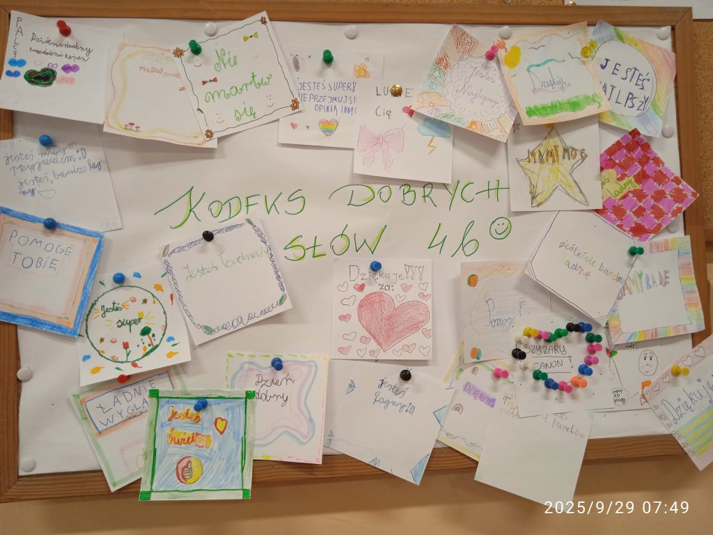 Plakat dotyczący Kodeksu Dobrych Słów