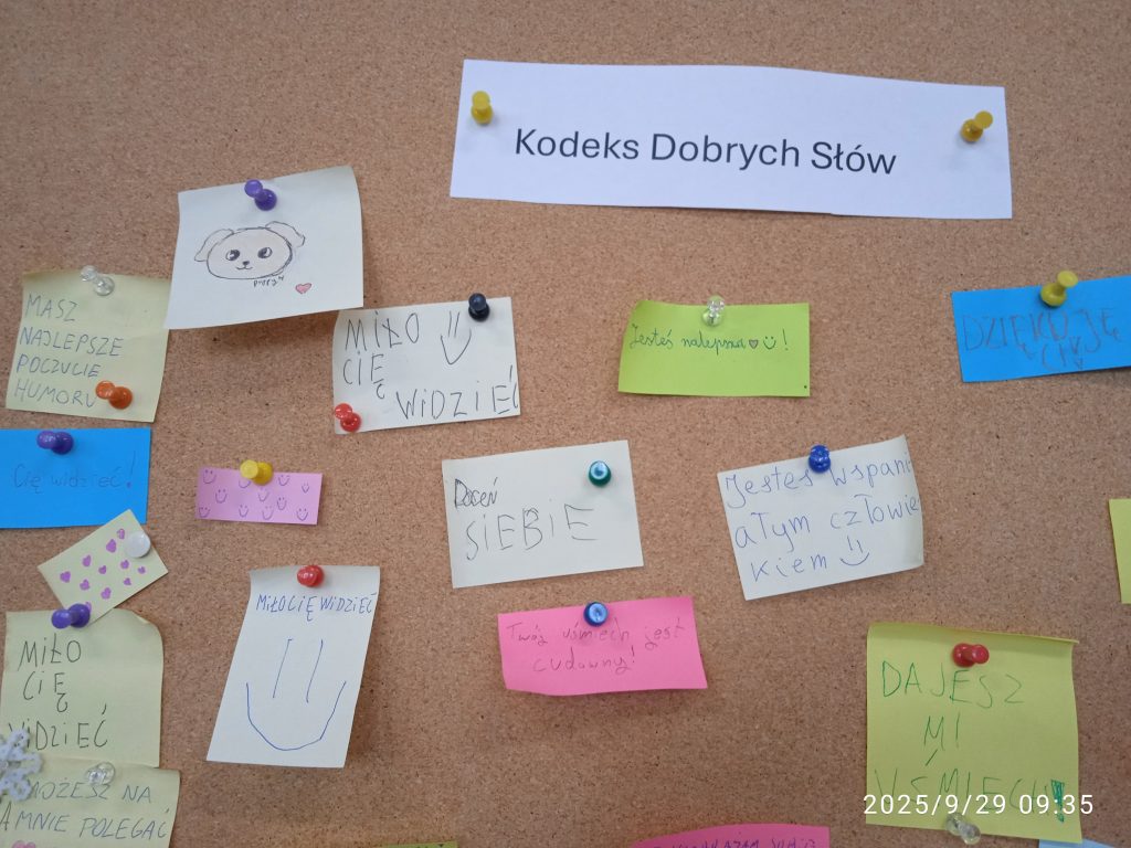 Plakat dotyczący Kodeksu Dobrych Słów