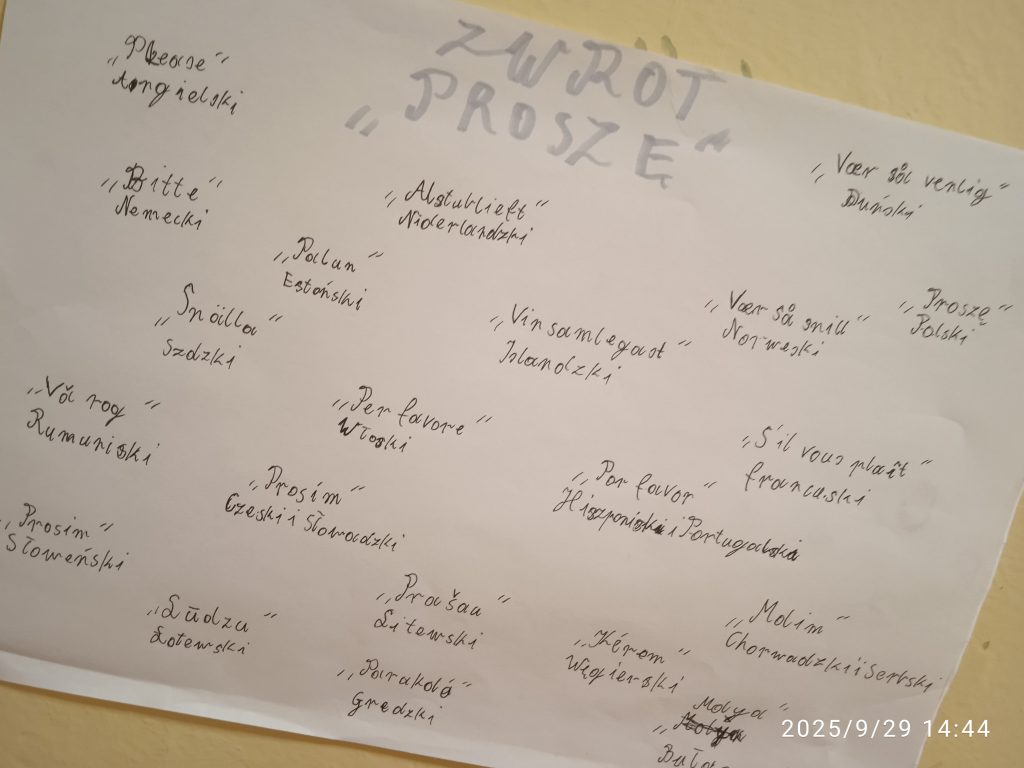 Plakat dotyczący Kodeksu Dobrych Słów